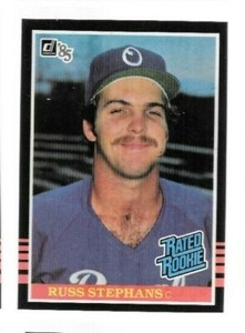 1985 Donruss Rated Rookie Russ Stephans #42 Royals