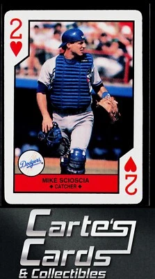 Mike Scioscia 1990 U.S. Playing Card Company MLB All-Stars #2H Dodgers - Image 1 of 2