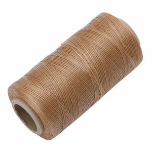 150D Flat Waxed Sewing Thread Wax Cords 284 Yard Machine Line Leather DIY Craft - Picture 1 of 22