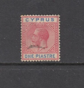 CYPRUS: 1921-23 KGV 1pi Carmine & Blue SG 89 £50, fine used.  - Picture 1 of 1
