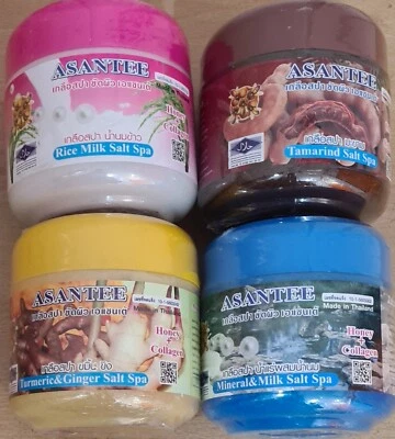 Asantee Spa Body Salt Scrub with Honey and Collagen - 700ML