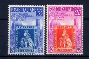 ITALY - 1951 Centenary of the first stamps of the Grand Duchy of Tuscany MNH** - Picture 1 of 2