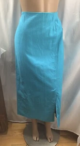 Karlie Sport Skirt Womens 14 Aqua Midi Slit MFC230828/SkS3 - Picture 1 of 8