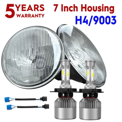 2PCS DOT 7inch LED Headlights High-Low Beam Fit GMC C5000 C6000 C7000 1979-1990 - Image 1 of 4