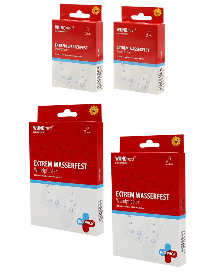 2x WUNDmed Extrem Wasserfest Wundpflaster 2 St.