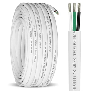 18 Gauge Marine Wire 18/3 18 AWG Marine Grade Wire Triplex Tinned Copper Boat... - Picture 1 of 8
