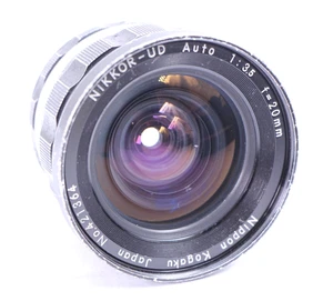 Nikon Nikkor-U.D 20mm f3.5 Non AI 20/3.5 Ultra Wide MF Lens F F2 free US ship - Picture 1 of 21