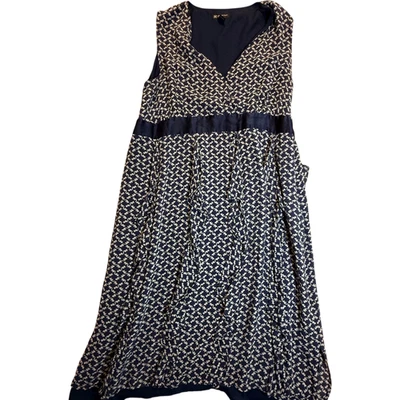 Vestido de cintura império International Concepts feminino tamanho 24W plus azul sem mangas - Imagem 1 de 4