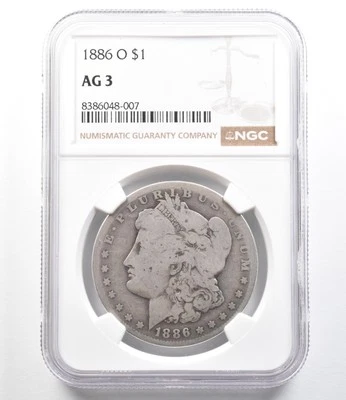 1886-O Morgan Silver Dollar AG3 NGC Lowball *9688 - Image 1 of 3