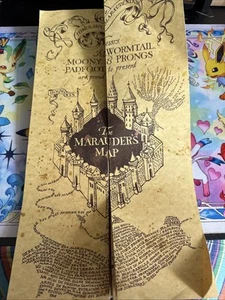 Harry Potter Marauders Map Prop Replica Hogwarts Witchcraft & Wizardry UK Stock - Picture 1 of 7