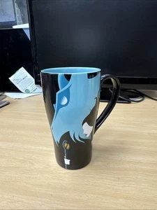 Maleficent Disney Store Large Ceramic Coffee Tea Cup/Mug Dragon Blue & Black - Picture 1 of 8