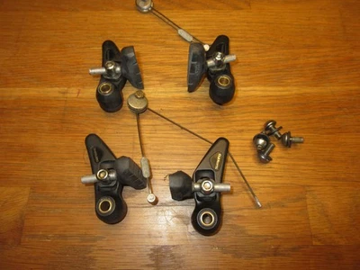 Set SHIMANO DEORE DX BR-M650 CANTILEVER Bremsen vorne + hinten schwarz SELTEN - Bild 1 von 4