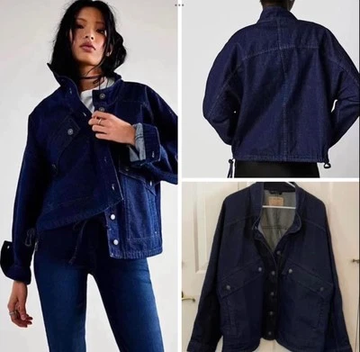 FREE PEOPLE CASEY DENIM JACKET - SIZE XL - Image 1 of 4