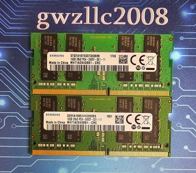 32GB (2x16GB) PC4-19200 DDR4-2400MHz 2Rx8 Non-ECC Samsung M471A2K43BB1-CRC #A25 - Image 1 of 2