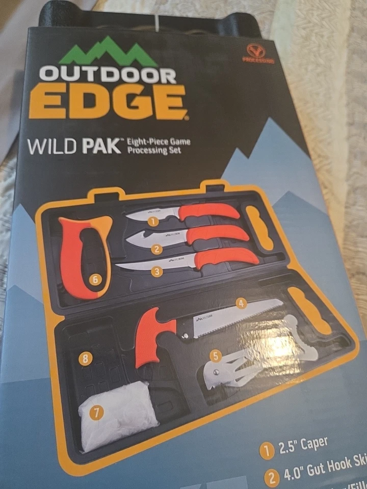 Набор для обработки дичи Outdoor Edge WP-2 Wild Pak — 8 штук - Изображение 1 из 1
