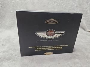 100th Anniversary Harley Davidson Hallmark Ornaments Ultra Classic Electra Glide - Picture 1 of 6