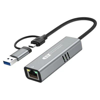 USB 3.2 auf 5 Gbit/S Ethernet-Adapter RTL8157 5000 Mbit/S RJ45-Netzwerkkonv9520 - Bild 1 von 4