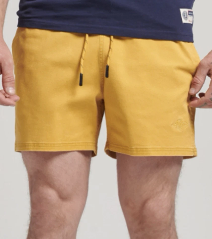 Superdry Nuevo Pantalón Corto Hombre Cordón Regular Fit Amarillo XXL Precio de venta sugerido por el fabricante 39,99 € Foto 1 de 1