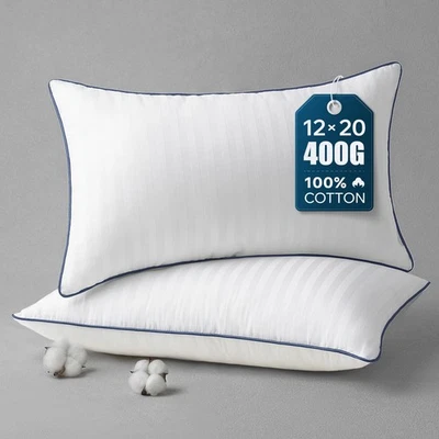 Inserciones de almohada 12x20, insertos de almohada decorativos con rayas 100% algodón... Foto 1 de 4
