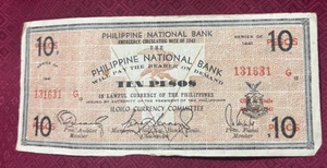 FILIPPINE ILOILO 10 PESOS 1941 - OTTIMO - Foto 1 di 2