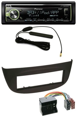 Pioneer MP3 USB CD DAB AUX Autoradio für Renault Twingo (07-14) schwarz - Bild 1 von 4