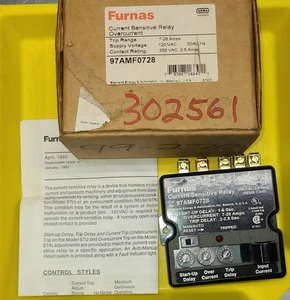 Furnas 97AMF0728 Current Sensitive Relay UPC 783087166431 - Picture 1 of 1