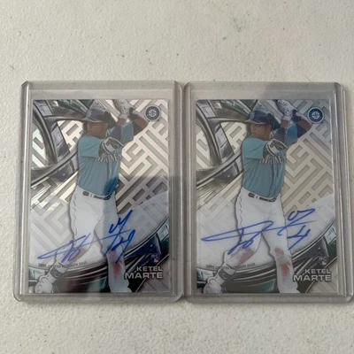 2 2016 Topps High Tek - Autographs Ketel Marte #HT-KMA Rookie On Card Auto RC - Image 1 of 4