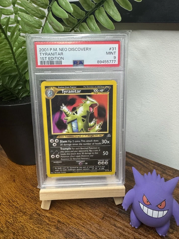 Tyranitar Neo Discovery 31/75 Non Holo Rare 1st Ed. Edition PSA 9 Pokemon Mint - Image 1 of 1