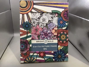 Bright And Bold Fabric Covered Picture Frame 8” X 10” 4.5 X 6.5 Opening - Picture 1 of 8