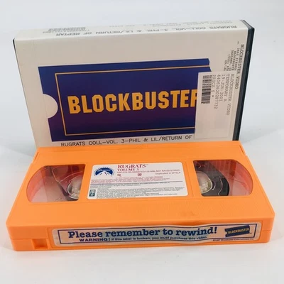 Nickelodeon Rugrats Volume 3 VHS in Blockbuster Case Exclusive Return of Reptar - Image 1 of 4