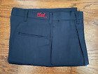 Vintage NOS Chain-Stitched "Ted" Pants Auto Dealership WORK WEAR 31"W Navy Blue