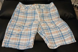 Paul Frank Mens Dept Plaid board shorts 34 Mesh lined tie string - Picture 1 of 6