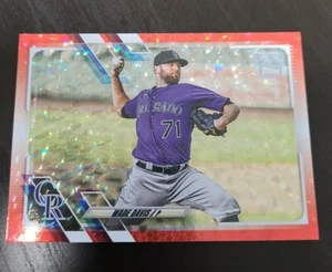 Topps Serie 1 2021 Base Rojo #206 Wade Davis/199 - Colorado Rockies - Imagen 1 de 2