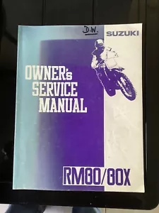 Suzuki 91 RM 80/80X Owners Service Manual 99011-02B25-01A - Picture 1 of 2