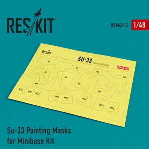 1/48 ResKit RSM48-0003 Su-33 Pre-cut painting masks for Minibase Kit - Picture 1 of 1