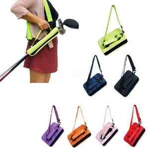 Portable Golf Club Bag Holder Driving Range Carrier Sleeve Light Travel Case AU - Picture 1 of 20