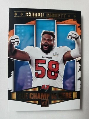 2021 Donruss The Champ Is Here Shaquil Barrett CIH-20 Tampa Bay Bucs - Image 1 of 4