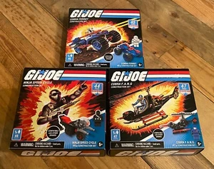 GI Joe Construction Sets Cobra FANG - Cobra Ferret & Ninja Speed Cycle - Hasbro - Picture 1 of 5