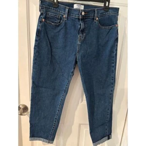 Denizen by Levi's Women Classic Medium Wash Capri Denim Jeans Boyfriend Fit Sz 8 - Picture 1 of 5