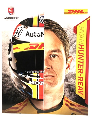 2015 RYAN HUNTER-REAY HONDA ANDRETTI DHL #28 INDY CAR OPEN WHEEL POSTCARD Cover