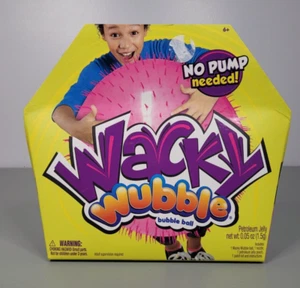 NUEVO Wacky Wubble Blue Ball Super Wubble Bubble 20 pulgadas sin necesidad de bomba - Imagen 1 de 5