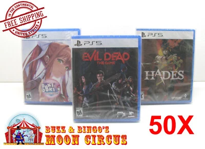 DR. RETRO 50X SONY PLAYSTATION PS5 CIB GAME - CLEAR PLASTIC PROTECTIVE BOX PROTECTORS CASE