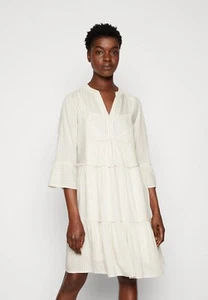 Tom Tailor Womens Striped Tunica Day Dress Beige White Size 16 BRAND NEW - Picture 1 of 12