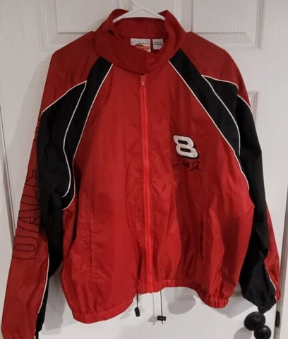 [Men’s] Winners Circle M Dale Jr Dale Earnhardt Jr Zip-Up Windbreaker Jacket Cover