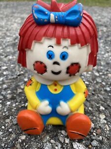 Pre-Owned, Vintage, Collectible, Raggedy Ann, Rubber/ Squeak, Cute ,Doll/ Toy