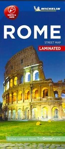 Mapa de calles de Roma laminado, Italia, por Michelin, contenido de la Guía Verde edición 2020 - Imagen 1 de 2