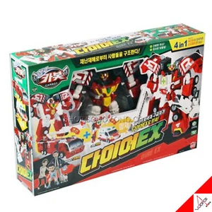 Hello Carbot DIRE EX Combined Fire Truck Ambulance Transformer Robot Kids Toy - Picture 1 of 6