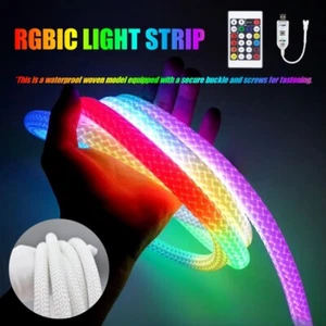 5V USB 360 Degree Round Reticulate Neon LED Strip Light Waterproof Flexible - Picture 1 of 24