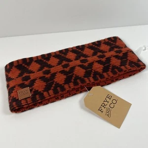 NWT FRYE & CO Weaving Geometric Print Jacquard Headband Henna - Picture 1 of 2