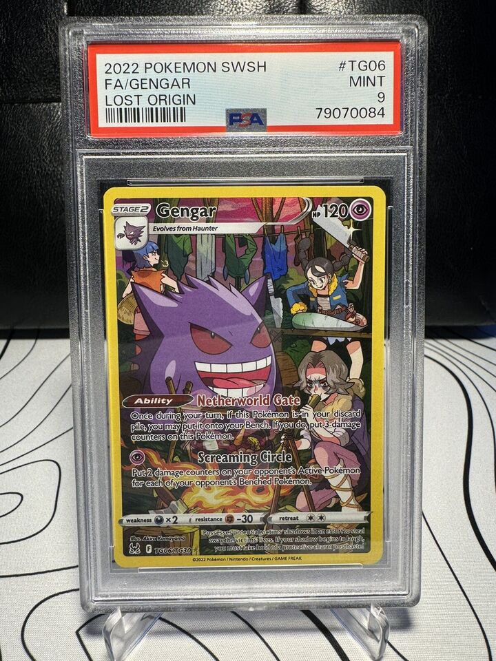 Pokémon TCG Gengar Lost Origin TG TG06/TG30 Holo PSA 9